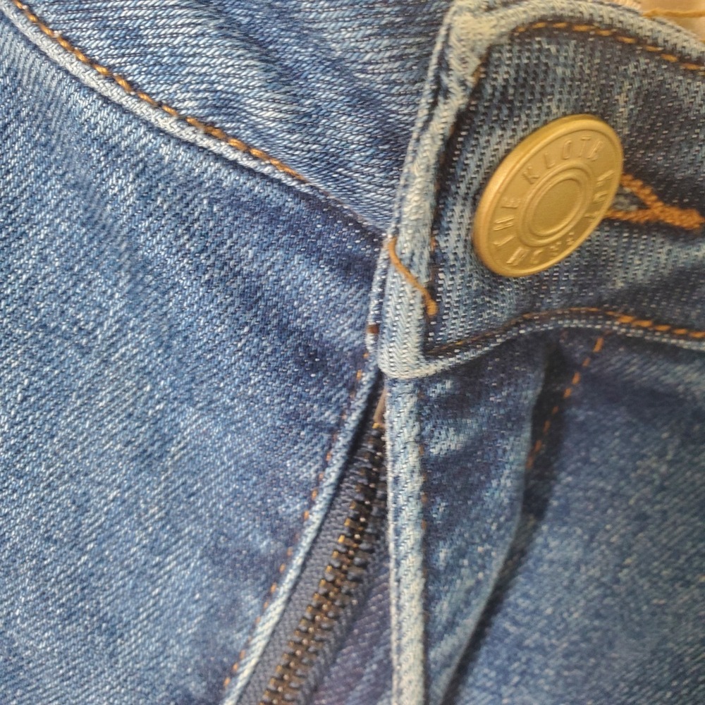 KUT from the Kloth Reese High Rise Fab Ab Ankle Straight Leg Jeans Blue Size 10 - Picture 11 of 13